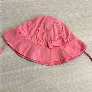 Petit Bateau Coral Kids Hat with Bow